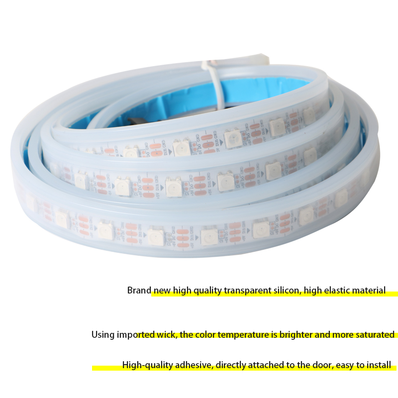 Colorful Car Door Ambient Light LED Strip Lights Pedal Atmosphere Flashing Light Bluetooth App Remote Music Control DIY Auto Interior Exterior Decorat