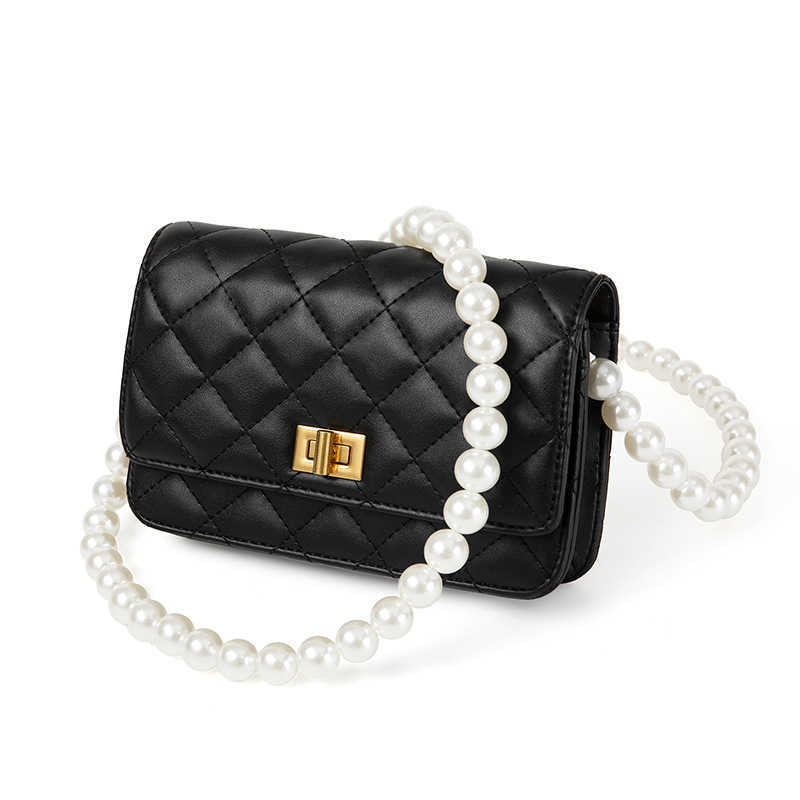 Net red pearl chain female summer 2021 new fashion messenger high sense white small square bag, Black large size
Net red pearl chain female summer 2021 new fashion messenger high sense white small square bag, Black large size