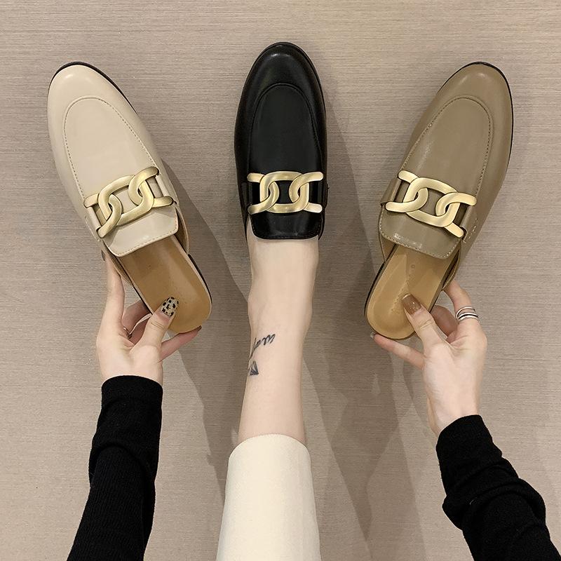 Slippers Round Toe Metal Chain Mules Women Summer Beach Shoes Woman Flip Flops Sandalias Flat Cover Slides Plus Size 34-43, Beige
Slippers Round Toe Metal Chain Mules Women Summer Beach Shoes Woman Flip Flops Sandalias Flat Cover Slides Plus Size 34-43, Beige