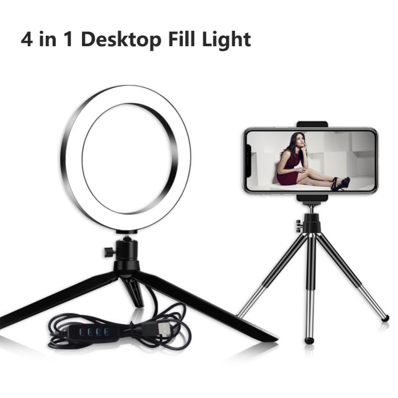 Inch LED Desktop Ring Light With Tripod Phone Holder Stand Selfie Pography Video Lamp For Makeup Flash Heads
Inch LED Desktop Ring Light With Tripod Phone Holder Stand Selfie Pography Video Lamp For Makeup Flash Heads