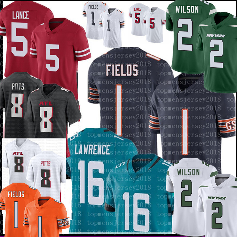 Justin Fields Chicago Bears Jersey Jacksonville Jaguars Trevor Lawrence New York Jets Zach Wilson San Francisco 49ers Trey Lance Kyle Pitts
Justin Fields Chicago Bears Jersey Jacksonville Jaguars Trevor Lawrence New York Jets Zach Wilson San Francisco 49ers Trey Lance Kyle Pitts