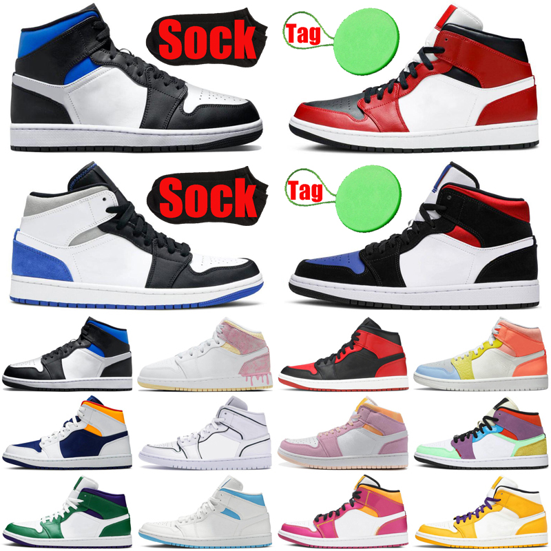 With Sock Tag 1 1s Mid mens basketball shoes Bred UNC Chicago Black Toe Pine Green Multicolor Orange men women trainers sports sneakers, #34 arctic pink 36-40
With Sock Tag 1 1s Mid mens basketball shoes Bred UNC Chicago Black Toe Pine Green Multicolor Orange men women trainers sports sneakers, #34 arctic pink 36-40