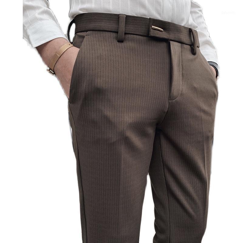 Style Casual Trousers With Small Feet Male Korean Trendy Slim Drape Business Formal Wear Pinstripe Men's Pants, Black
Style Casual Trousers With Small Feet Male Korean Trendy Slim Drape Business Formal Wear Pinstripe Men's Pants, Black
