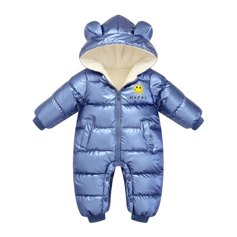 Down Coat Overalls Baby Clothes Winter Velvet Born Infant Boy Girl Warm Thick Romper Jumpsuit Hooded Snowsuit Kids Clothing, Blue;gray
Down Coat Overalls Baby Clothes Winter Velvet Born Infant Boy Girl Warm Thick Romper Jumpsuit Hooded Snowsuit Kids Clothing, Blue;gray
