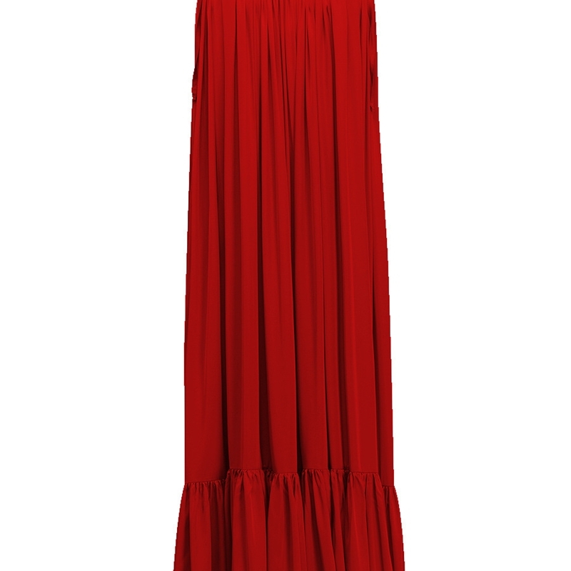 Women Dresses Loose Long Beach Sleeveless Backless Sexy Ruffles Spliced Pleated Plus Size Summer 210513