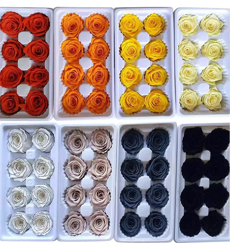 Roses Gift Box Eternaled Flower 8pcsbox Handmade Preserved Flowers Eternal Rose Present for her on Valentines Mother039s Day B6440926