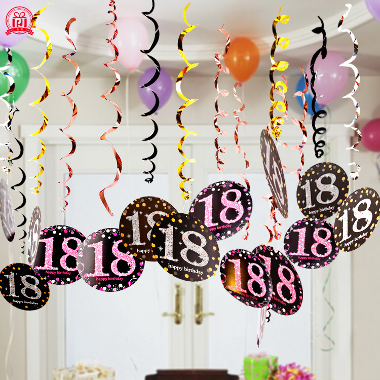 pvc spiral pendant 18-year-old 30-year-old 60-year-old decorative party background decoration suppli
pvc spiral pendant 18-year-old 30-year-old 60-year-old decorative party background decoration suppli