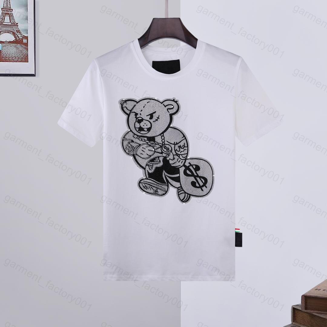 Phillip Plain Men designer PP Skull Diamond t shirt Short sleeve Dollar Brown bear Brand tee O-Neck high Quality Skulls TShirt tees tops 09, White;black
Phillip Plain Men designer PP Skull Diamond t shirt Short sleeve Dollar Brown bear Brand tee O-Neck high Quality Skulls TShirt tees tops 09, White;black