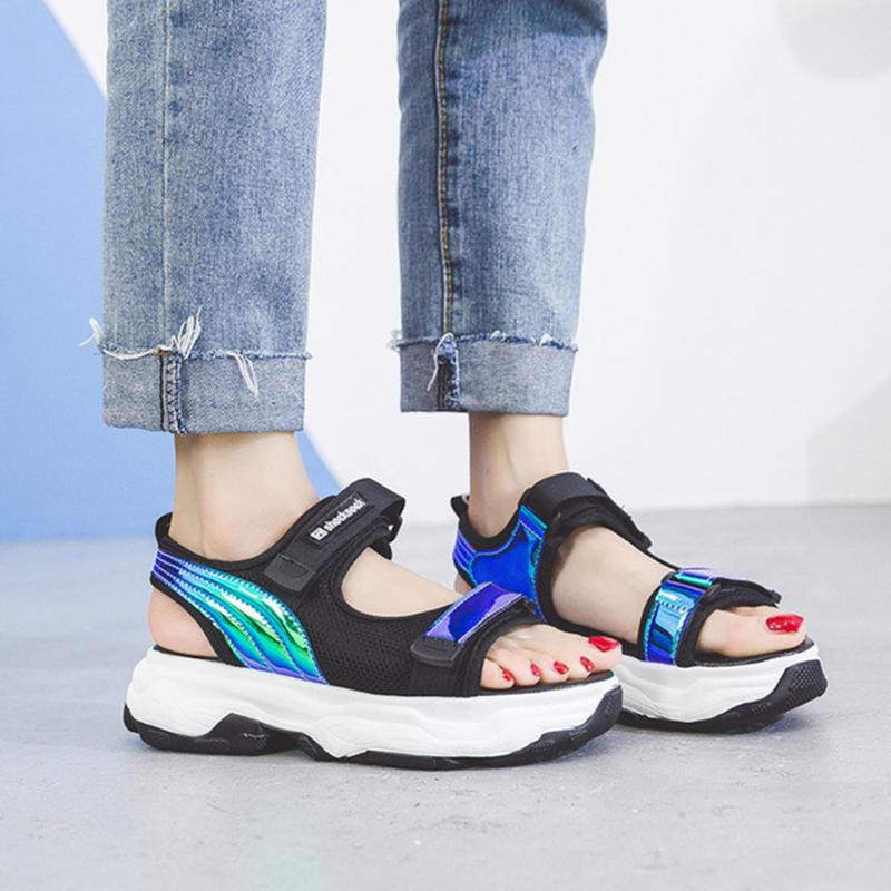 Fashion Gradient Colors Thick Bottom Women'S Sandals Comfortable And Breathable Hard-Wearing & Anti-Skid Students Female, Blue
Fashion Gradient Colors Thick Bottom Women'S Sandals Comfortable And Breathable Hard-Wearing & Anti-Skid Students Female, Blue