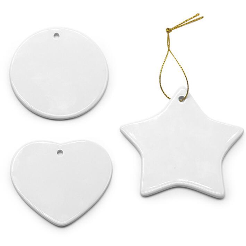Sublimation Blank Creative pendant Christmas ornaments Heat transfer Printing DIY ceramic ornament heart round Christmas decor JJA30, Black
Sublimation Blank Creative pendant Christmas ornaments Heat transfer Printing DIY ceramic ornament heart round Christmas decor JJA30, Black