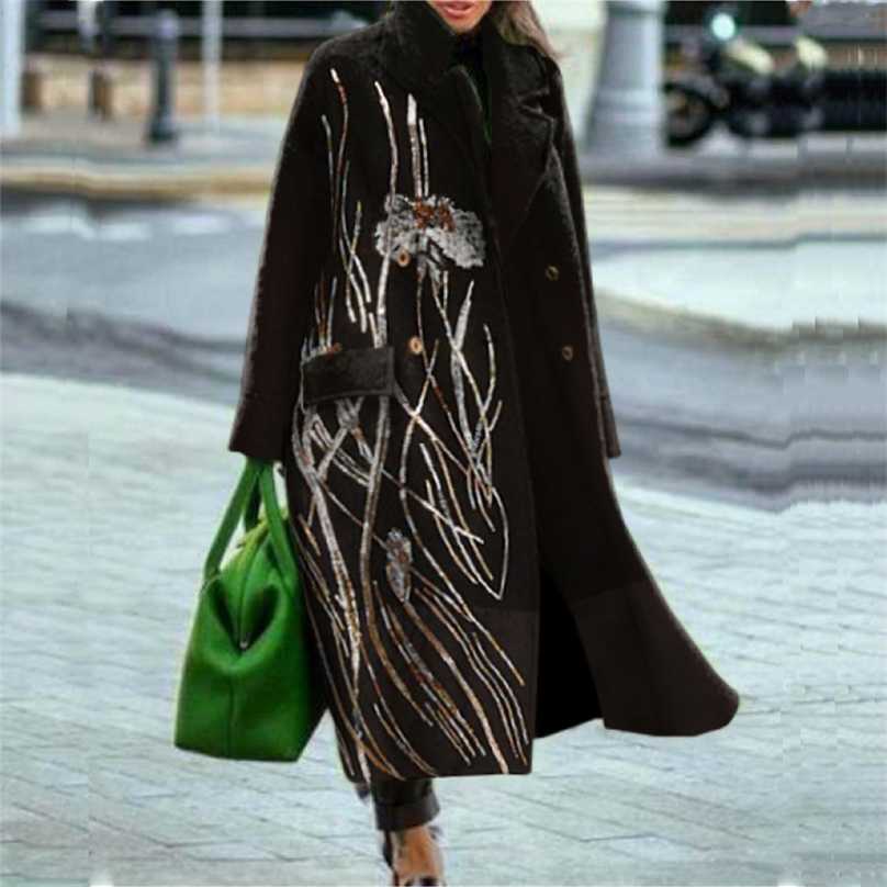 Vintage Pattern Winter T Long Cardigan Coat Elegant Button Pocket Long Sleeve Women Outwear Autumn Casual Loose Coat Top 211019, Black
Vintage Pattern Winter T Long Cardigan Coat Elegant Button Pocket Long Sleeve Women Outwear Autumn Casual Loose Coat Top 211019, Black