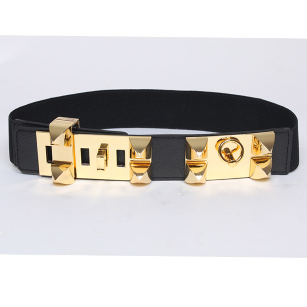 Fashion Gold rivet punk style elastic thin belt women's high grade metal wide waistband h Accessories, Black;brown
Fashion Gold rivet punk style elastic thin belt women's high grade metal wide waistband h Accessories, Black;brown