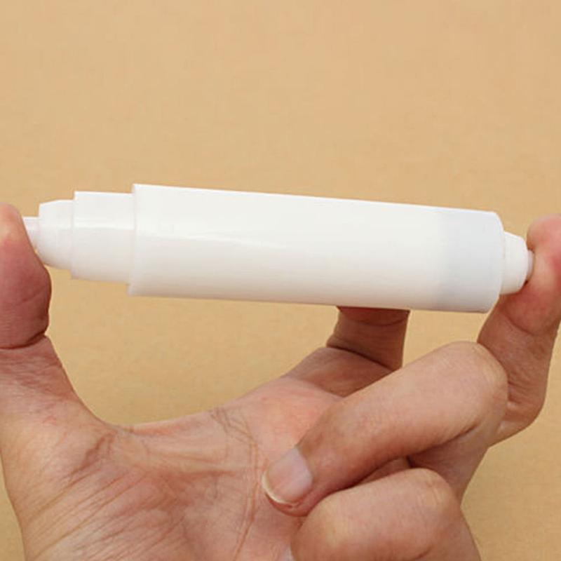 Toilet Paper Holders White Plastic Replacement Roll Holder Roller Insert Spindle Spring