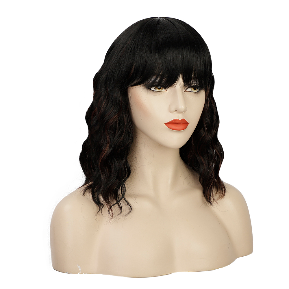 ladies 14 inch short curly synthetic wig fashion women wigs