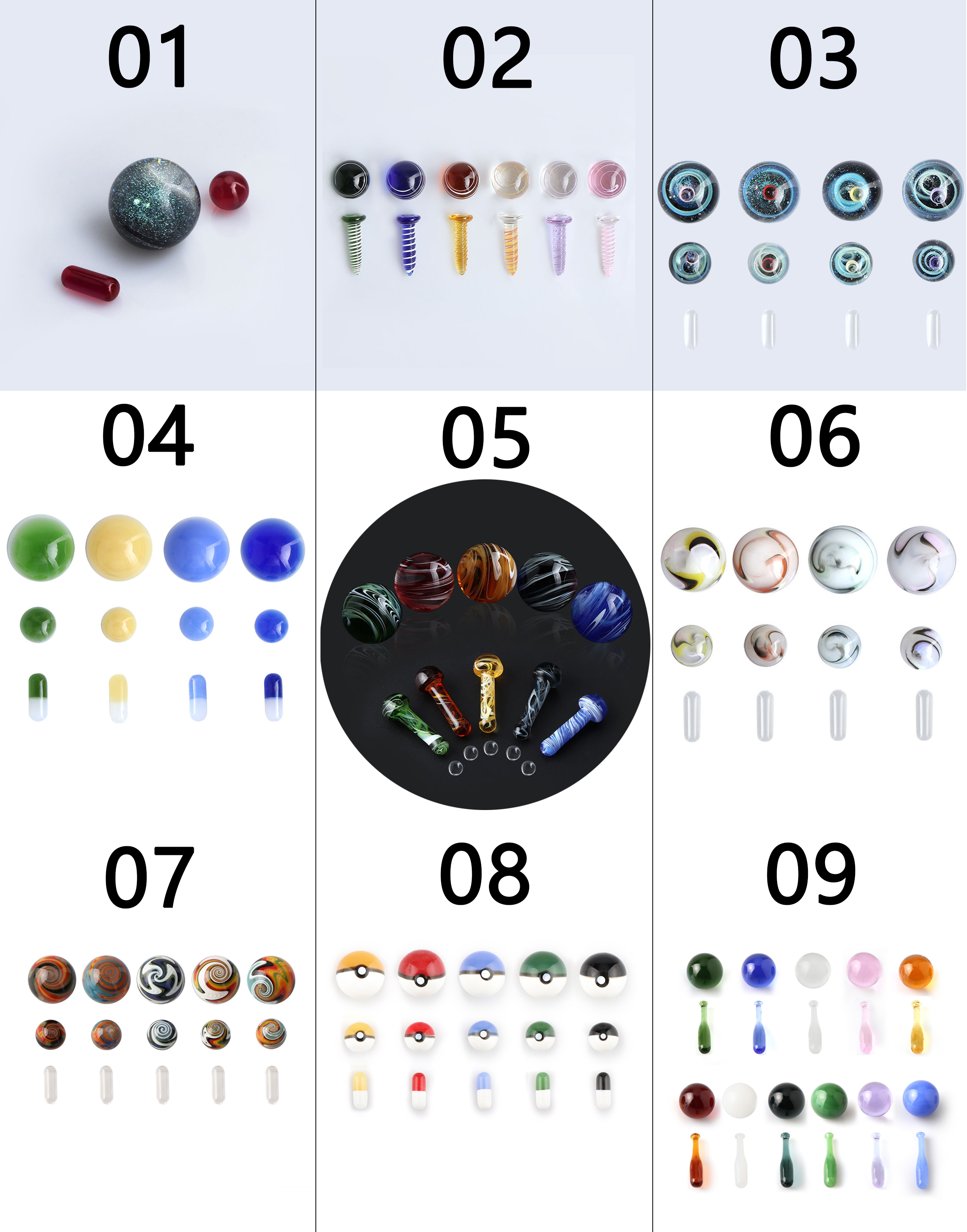9 Styles Slurpers Smoking Accessories With Ruby Pearls/Pills 12mm 14mm 20mm 22mmOD Glass Marbles Screw Set For Terp Slurper Quartz Banger Nails Rigs
9 Styles Slurpers Smoking Accessories With Ruby Pearls/Pills 12mm 14mm 20mm 22mmOD Glass Marbles Screw Set For Terp Slurper Quartz Banger Nails Rigs