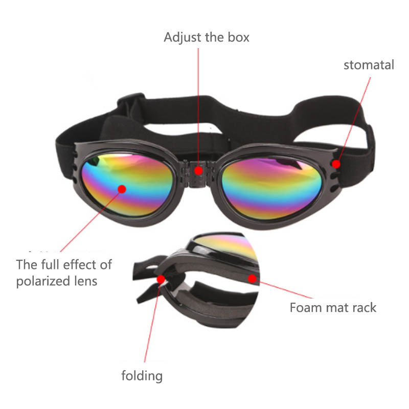 Dog Eyewear 1 Pc Sun Glasses Dog Sunglasses UV Protection Pet Accessories Foldable Cute Waterproof