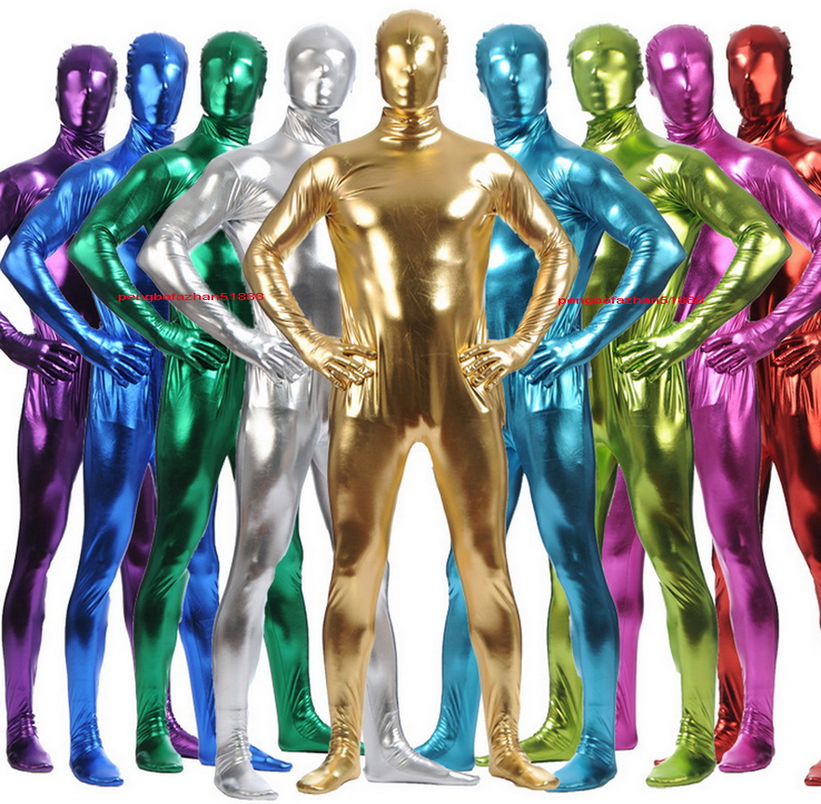 Unisex Bodysuit Costumes Full Outfit 15 Color Shiny Lycra Metallic Catsuit Costume Back Zipper Halloween Party Fancy Dress Cosplay Suit P318, Rose red
Unisex Bodysuit Costumes Full Outfit 15 Color Shiny Lycra Metallic Catsuit Costume Back Zipper Halloween Party Fancy Dress Cosplay Suit P318, Rose red