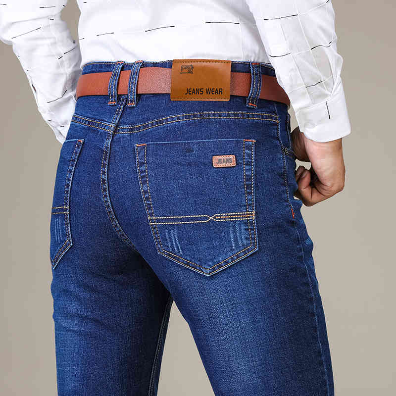 Brand Clothes Men's Fashion Jeans Business Casual Stretch Slim Jeans Classic Cowboy Trousers Regular Fit Denim Pants Male 210518, Blue
Brand Clothes Men's Fashion Jeans Business Casual Stretch Slim Jeans Classic Cowboy Trousers Regular Fit Denim Pants Male 210518, Blue