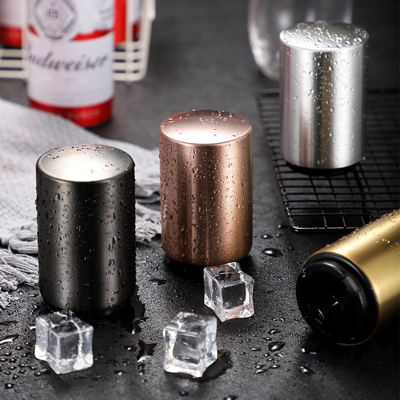 5 Colors Stainless Steel Automatic Openers Beer Wine Bottle Opener Kitchen Bar Tools Accessories RRD6888 Free shipping