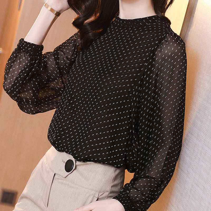 Long Sleeve Dot Black Blouse Women Tops Blouse Women Blusas Mujer De Moda Chiffon Blouse Shirt Women Blouses Blusa E182 210602
Long Sleeve Dot Black Blouse Women Tops Blouse Women Blusas Mujer De Moda Chiffon Blouse Shirt Women Blouses Blusa E182 210602