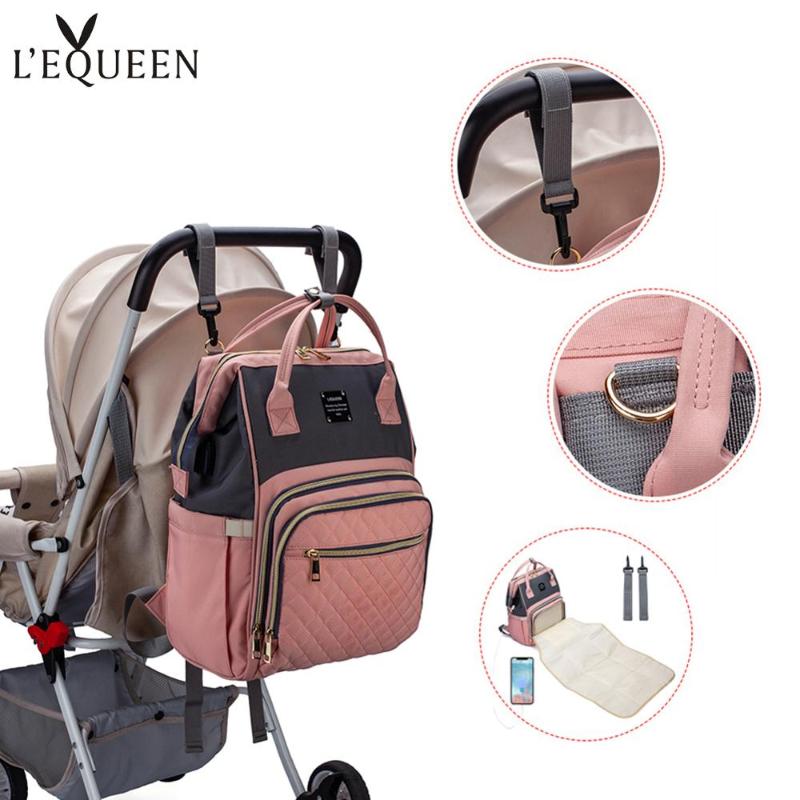 Diaper Bags Brand Crib Bag Large Capacity USB Mummy Travel Backpack Designer Baby Nursing For Care, Milk warmer
Diaper Bags Brand Crib Bag Large Capacity USB Mummy Travel Backpack Designer Baby Nursing For Care, Milk warmer