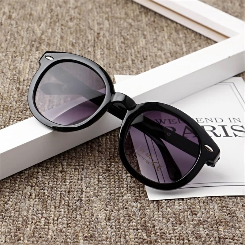 Fashion Kids Sunblock Sunglasses Child Black Sun Glasses Anti-uv400 Baby Sun-shading Eyeglasses Girl Boy Full Frame Sunglass Z260305