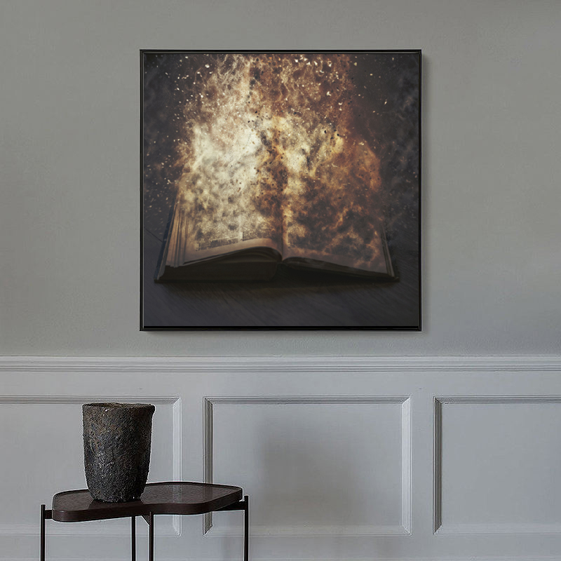 Vintage Book Poster Wall Art Canvas Painting Abstract Picture HD Printing For Living Room Home Decoration Cuadros No Frame