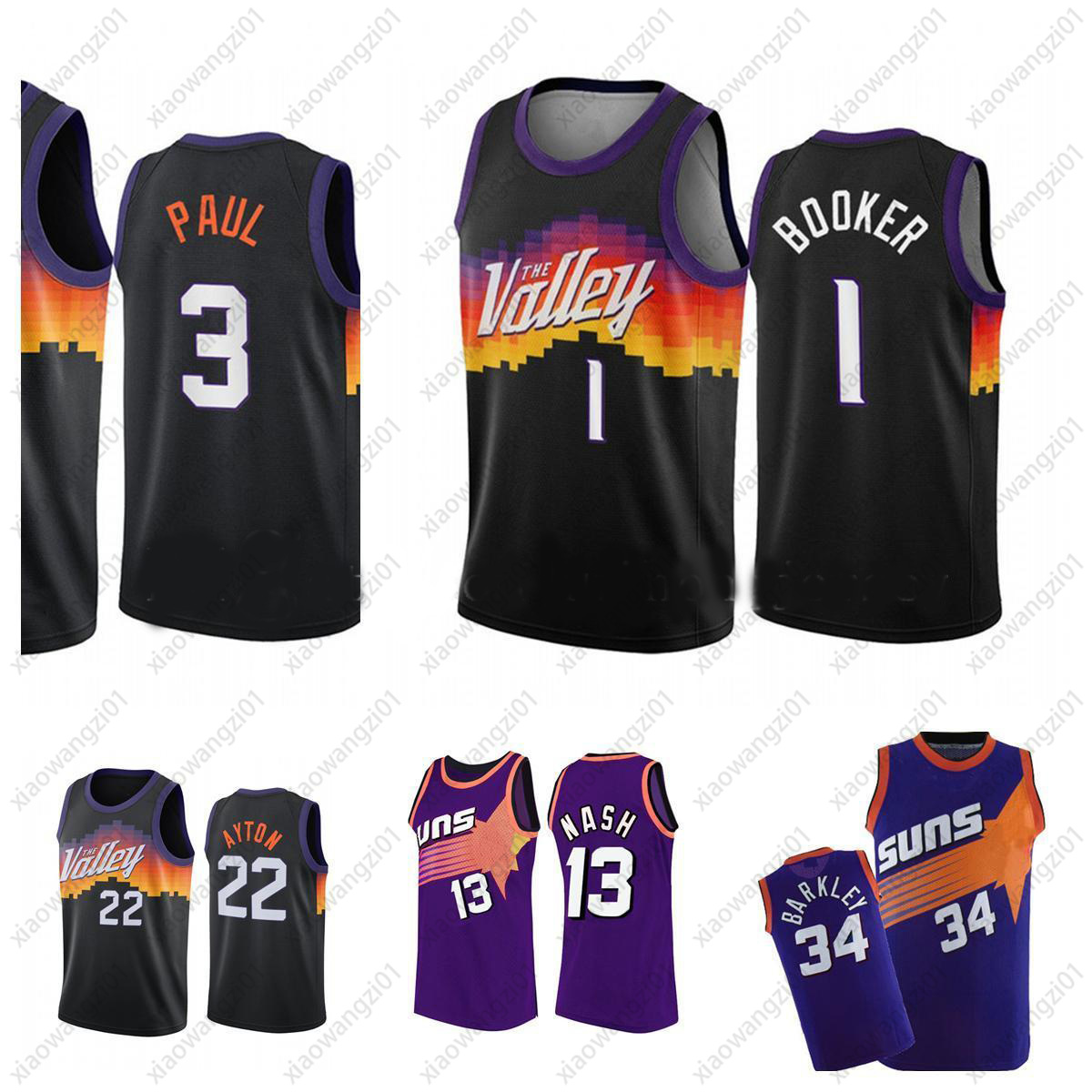 Basketball Jerseys Devin 1 Booker Chris 3 Paul Steve 13 Nash Charles 34 Barkley Black White The Valley Jersey
Basketball Jerseys Devin 1 Booker Chris 3 Paul Steve 13 Nash Charles 34 Barkley Black White The Valley Jersey