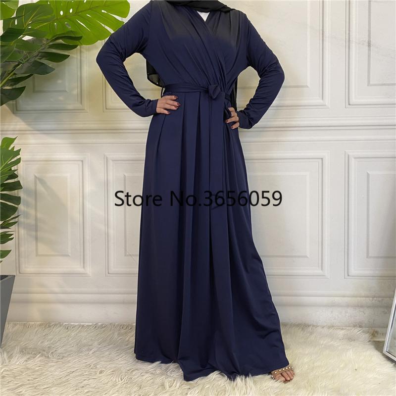 Ethnic Clothing Women Surplice Maxi Dress Fit And Flare Tie Waist Long Sleeves Dubai Arab Islamic Muslim Stretchy Gown Abaya Turkey Solid Co
Ethnic Clothing Women Surplice Maxi Dress Fit And Flare Tie Waist Long Sleeves Dubai Arab Islamic Muslim Stretchy Gown Abaya Turkey Solid Co