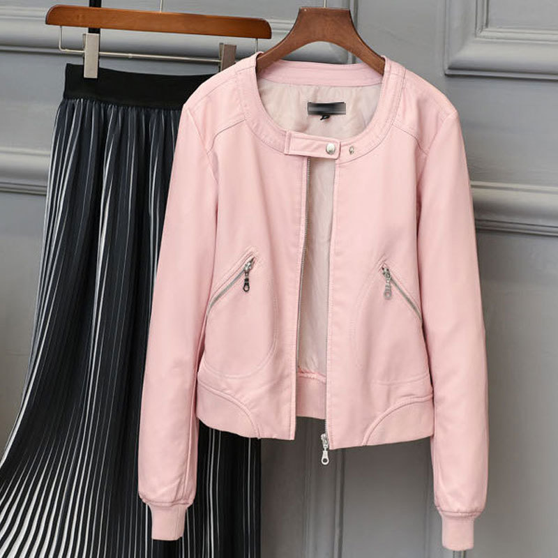 Women's Jackets women's leather jacket with neck braces casual s short motorcycle plus size S-4XL outwear basic QKTH, 1# shoe box
Women's Jackets women's leather jacket with neck braces casual s short motorcycle plus size S-4XL outwear basic QKTH, 1# shoe box
