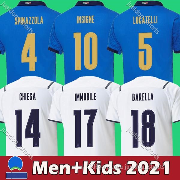 2021 Italy Soccer Jersey INSIGNE IMMOBILE Football Shirt CHIELLINI BONUCCI BELOTTI JORGINHO BARELLA SPINAZZOLA LOCATELLI Top Thiland Men Kits Uniform, Black
2021 Italy Soccer Jersey INSIGNE IMMOBILE Football Shirt CHIELLINI BONUCCI BELOTTI JORGINHO BARELLA SPINAZZOLA LOCATELLI Top Thiland Men Kits Uniform, Black