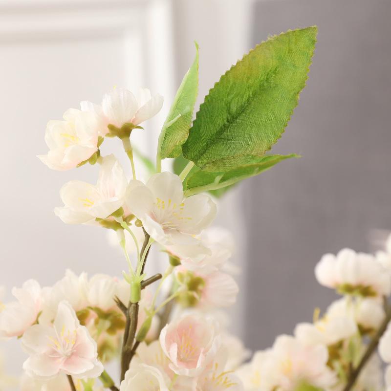 Decorative Flowers & Wreaths 5Pcs Simulation Peach Blossom Silk Artificial Home Decoration Pography Props Fake Vase