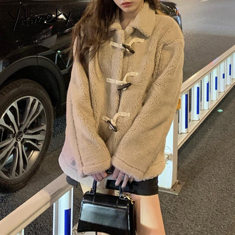 Women's Jackets Women Jacket White Short Coat Winter Lambswool Streetwear Velvet Clothing Turn-down Collar Loose Parkas Single Breasted, Black;brown
Women's Jackets Women Jacket White Short Coat Winter Lambswool Streetwear Velvet Clothing Turn-down Collar Loose Parkas Single Breasted, Black;brown