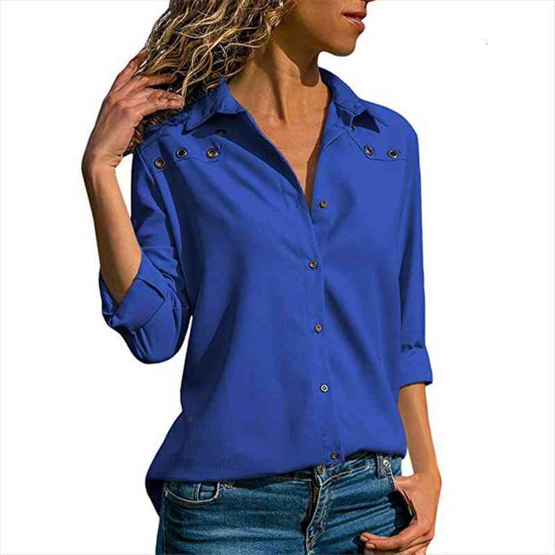 casual women summer blouse long sleeve button shirt package hips solid color long blouse summer chiffon loose blusa, White
casual women summer blouse long sleeve button shirt package hips solid color long blouse summer chiffon loose blusa, White