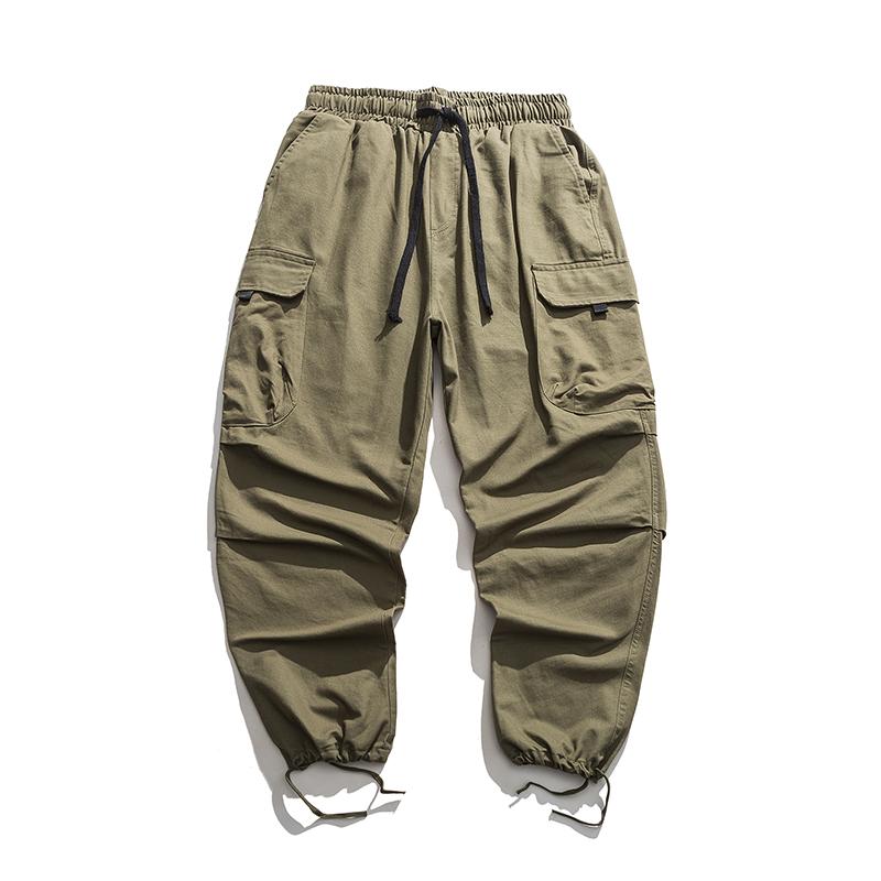 Hip Hop Fashion Korean Casual Overalls Men Clothing Kpop Couple Cargo Pants Army Green Jogging Harajuku Trousers Male Men's