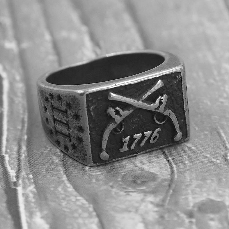 Cluster Rings Retro Independence Day 1776 Ring Heavy Sugar Stainless Steel Punk Biker Double Guns Men Women Independent Symbol Jewelry
Cluster Rings Retro Independence Day 1776 Ring Heavy Sugar Stainless Steel Punk Biker Double Guns Men Women Independent Symbol Jewelry
