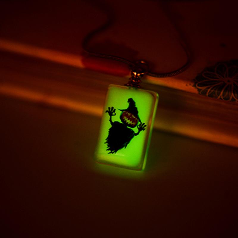 Pendant Necklaces Rectangle Halloween Pattern Custom Horrible Glow In The Dark Necklace DIY Gift For Children And Friend
Pendant Necklaces Rectangle Halloween Pattern Custom Horrible Glow In The Dark Necklace DIY Gift For Children And Friend