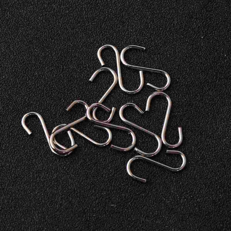 Hooks & Rails 100PCS DIY Mini S-shaped Sturdy Stainless Steel Hangers Metal Jewelry Accessory
Hooks & Rails 100PCS DIY Mini S-shaped Sturdy Stainless Steel Hangers Metal Jewelry Accessory