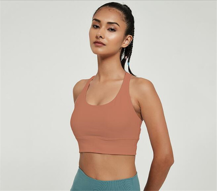 Womens sports exercise bra Yoga Outfits Vest straps bodybuilding all match casual gym push up bras Good quality crop tops indoor outdoor workout runni