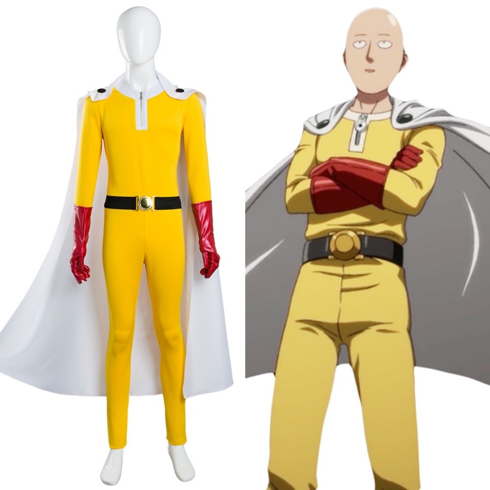 One Punch Man Cosplay Costumes Saitama Cosplay Jumosuits+Cloak+Belt+Hat+Gloves Full Set for Halloween Party
One Punch Man Cosplay Costumes Saitama Cosplay Jumosuits+Cloak+Belt+Hat+Gloves Full Set for Halloween Party