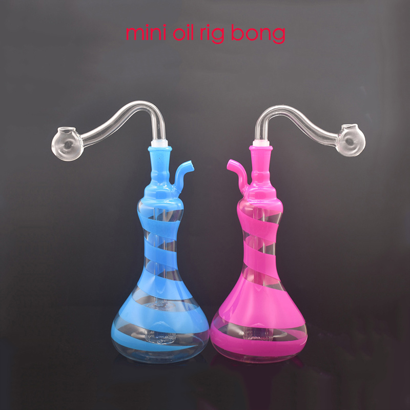 Mini colorful VASE Pyrex glass Oil rig bong Pipe Thick small burners pipes dab rig mini heady beaker Bongs
Mini colorful VASE Pyrex glass Oil rig bong Pipe Thick small burners pipes dab rig mini heady beaker Bongs