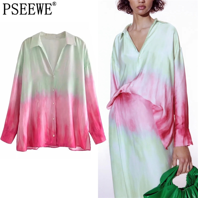 Blouses Women Shirt Tie Dye Summer Top Woman Fashion Collared Button Up Long Sleeve Casual Beach 210519
Blouses Women Shirt Tie Dye Summer Top Woman Fashion Collared Button Up Long Sleeve Casual Beach 210519