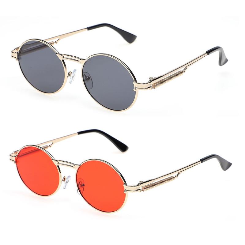 Sunglasses Classic Gothic Steampunk Style Oval Men Women Brand Designer Retro Round Metal Frame Colorful Lens Sun Glasses
Sunglasses Classic Gothic Steampunk Style Oval Men Women Brand Designer Retro Round Metal Frame Colorful Lens Sun Glasses