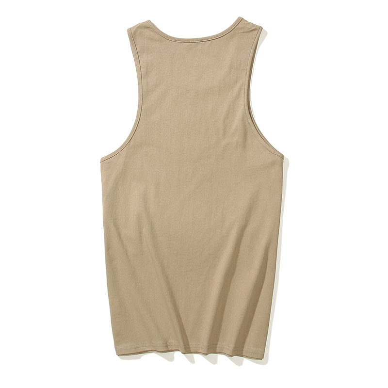 Fitness Mens Tank Tops Loose Casual Breathable Gym Top Solid Color Vest T-Shirt Letter Print Tops Outdoor Sports Wear
