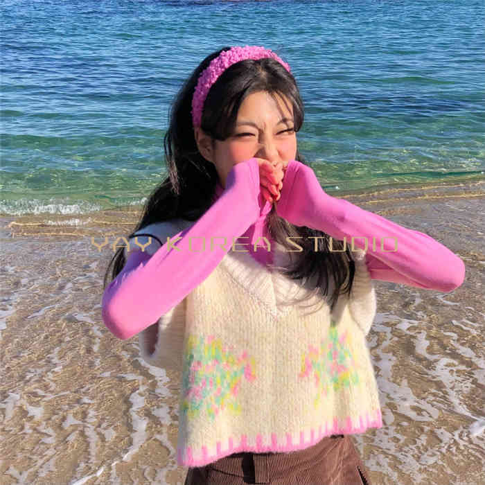 Loose Sleeveless Sweater Spring Autumn Women Vest Sweaters Knitting Vest Joker Knitted Vest Wool Oversize Girls Pullover 210515