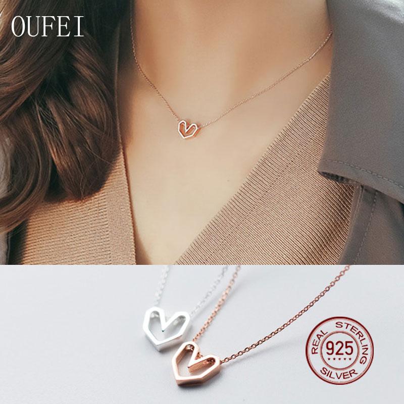 Hollow Heart Chain 925 Sterling Silver Rose Gold Women Necklace Pendant Simplicity Charm Fine Jewelry Aaccessories Girl Gift Chains
Hollow Heart Chain 925 Sterling Silver Rose Gold Women Necklace Pendant Simplicity Charm Fine Jewelry Aaccessories Girl Gift Chains