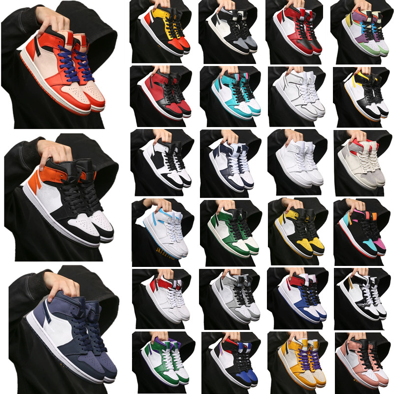 Jumpman 1 basketball shoes 1s UNC University Blue OG mid chicago royal toe black metallic gold pine green black Patent men women Sneakers trainers, 44
Jumpman 1 basketball shoes 1s UNC University Blue OG mid chicago royal toe black metallic gold pine green black Patent men women Sneakers trainers, 44