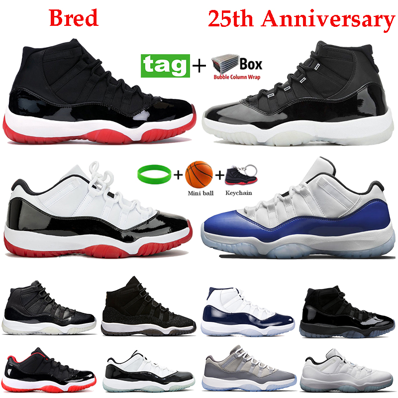 Top quality 25th Anniversary 11s 11 basketball shoes High Low bred legend blue concord 45 space jam cool grey sneakers men women trainers, Bubble wrap packaging
Top quality 25th Anniversary 11s 11 basketball shoes High Low bred legend blue concord 45 space jam cool grey sneakers men women trainers, Bubble wrap packaging