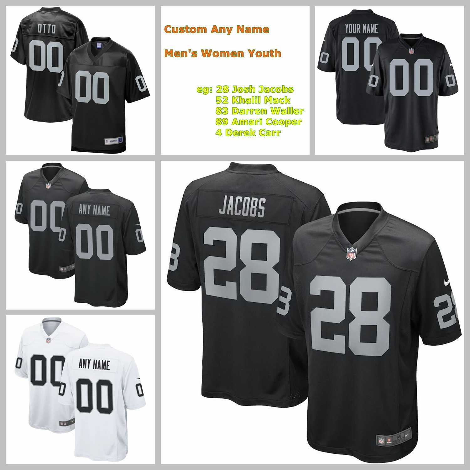 2021 American Football Jerseys Las Vegas Raiders Custom Jersey Maxx Crosby Bo Jackson Charles Woodson Antonio Brown Henry Ruggs III Derek Carr Stitched Size S-XXXL, As photo
2021 American Football Jerseys Las Vegas Raiders Custom Jersey Maxx Crosby Bo Jackson Charles Woodson Antonio Brown Henry Ruggs III Derek Carr Stitched Size S-XXXL, As photo
