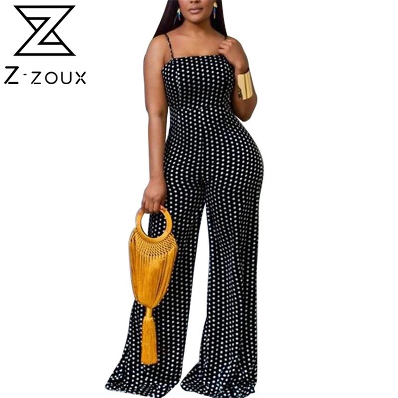 Women Jumpsuits Backless Sleeveless Bandage Rompers Womens Jumpsuit High Waist Wide Leg Plus Size Summer 210513